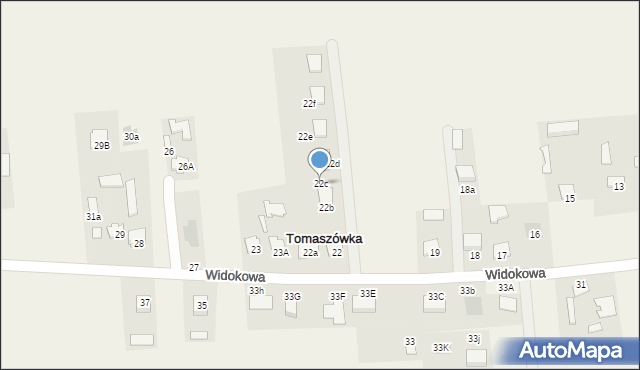 Tomaszówka, Tomaszówka, 22c, mapa Tomaszówka