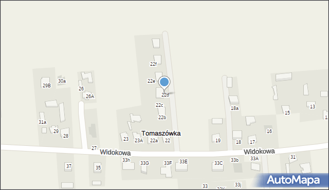 Tomaszówka, Tomaszówka, 22d, mapa Tomaszówka