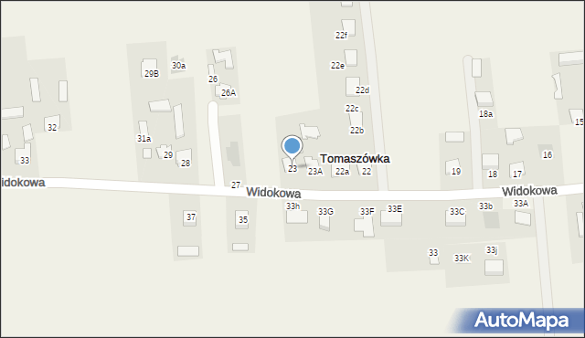Tomaszówka, Tomaszówka, 23, mapa Tomaszówka