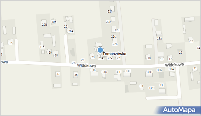 Tomaszówka, Tomaszówka, 23A, mapa Tomaszówka