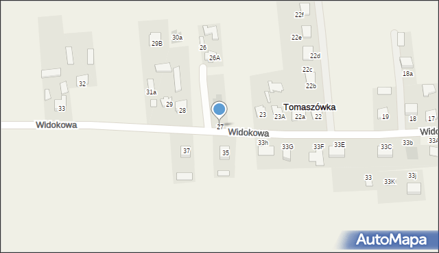 Tomaszówka, Tomaszówka, 27, mapa Tomaszówka