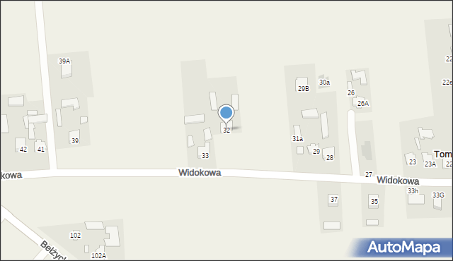 Tomaszówka, Tomaszówka, 32, mapa Tomaszówka