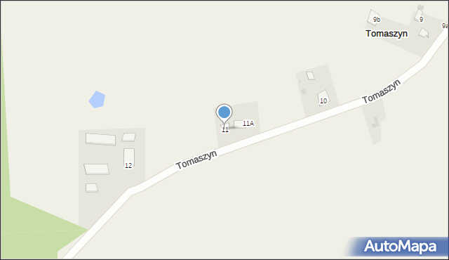 Tomaszyn, Tomaszyn, 11, mapa Tomaszyn