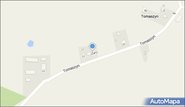 Tomaszyn, Tomaszyn, 11A, mapa Tomaszyn