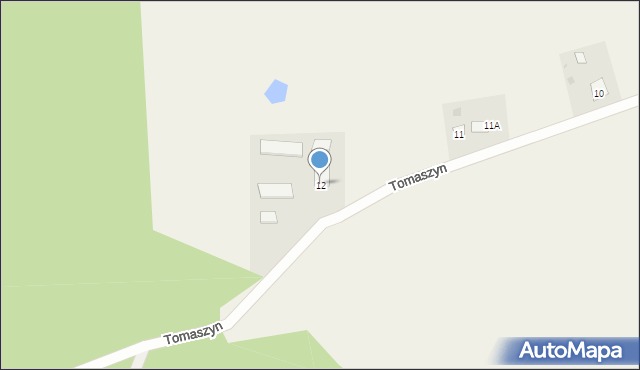 Tomaszyn, Tomaszyn, 12, mapa Tomaszyn