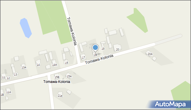 Tomawa, Tomawa-Kolonia, 18, mapa Tomawa