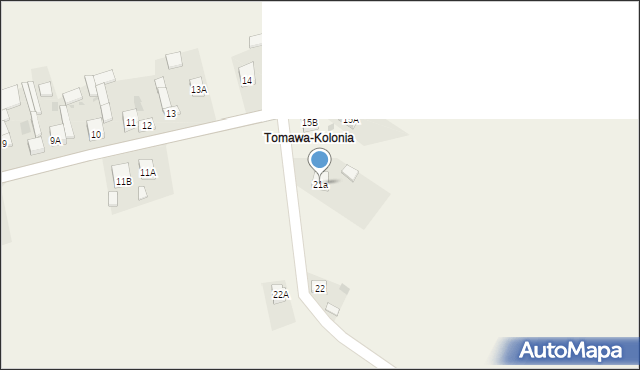 Tomawa, Tomawa-Kolonia, 21a, mapa Tomawa