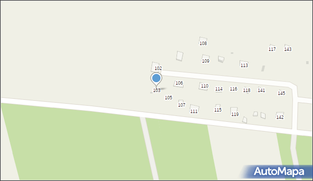 Tomczyce, Tomczyce, 103, mapa Tomczyce