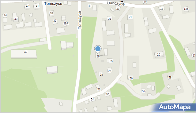 Tomczyce, Tomczyce, 29, mapa Tomczyce