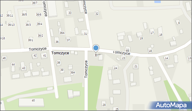 Tomczyce, Tomczyce, 30, mapa Tomczyce