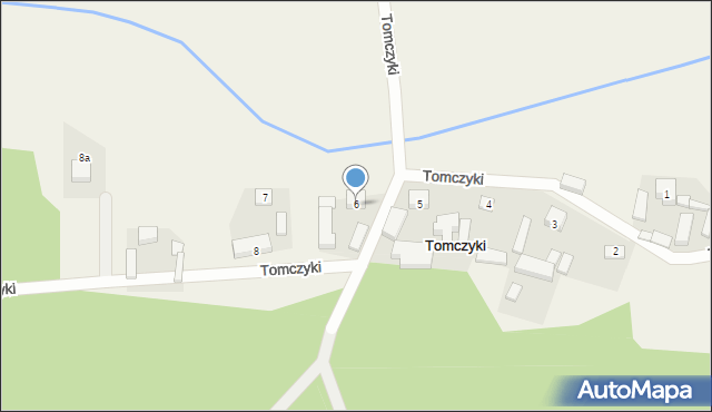 Tomczyki, Tomczyki, 6, mapa Tomczyki