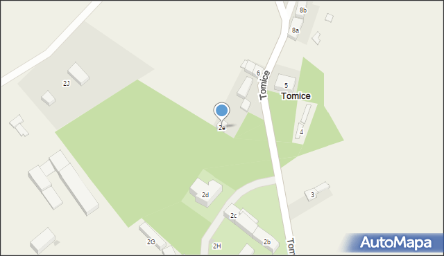 Tomice, Tomice, 2e, mapa Tomice