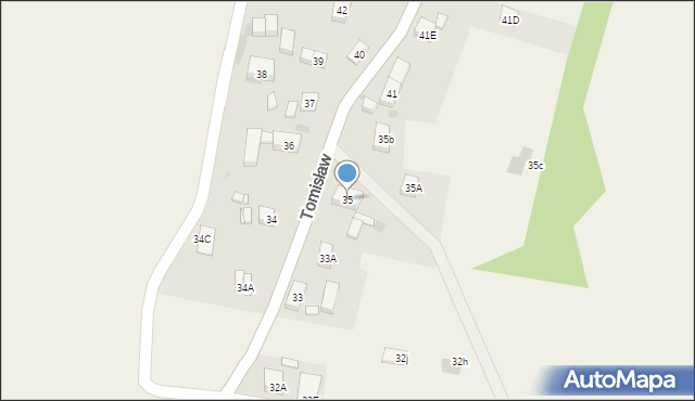 Tomisław, Tomisław, 35, mapa Tomisław