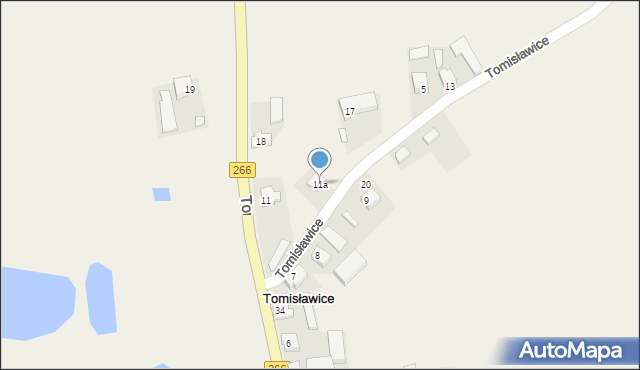 Tomisławice, Tomisławice, 11a, mapa Tomisławice