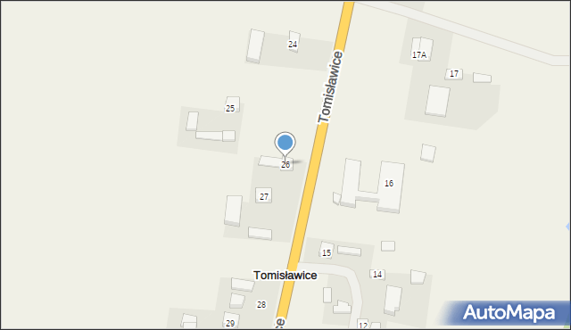 Tomisławice, Tomisławice, 26, mapa Tomisławice