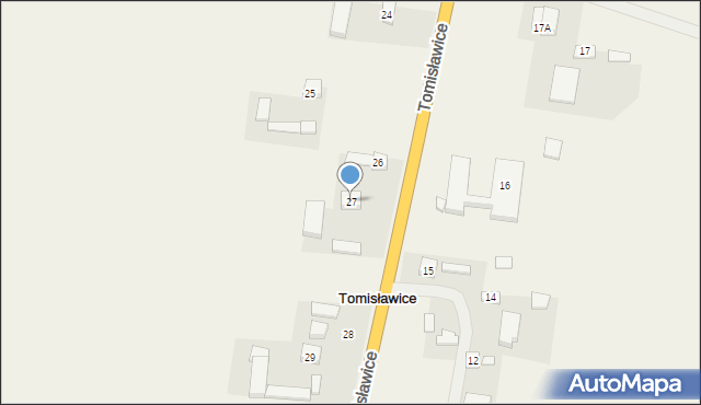 Tomisławice, Tomisławice, 27, mapa Tomisławice