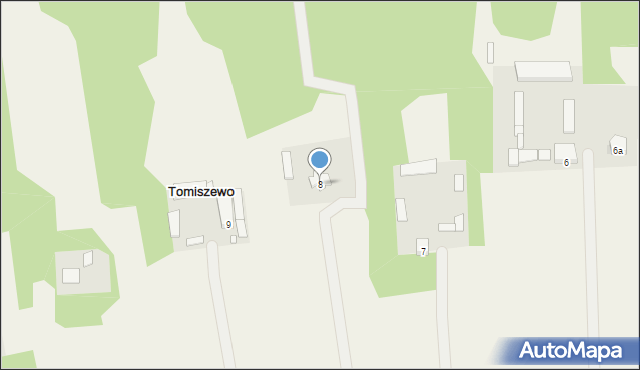 Tomiszewo, Tomiszewo, 8, mapa Tomiszewo