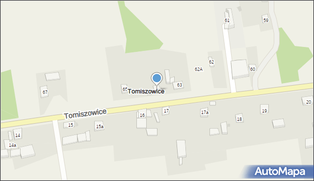 Tomiszowice, Tomiszowice, 64, mapa Tomiszowice