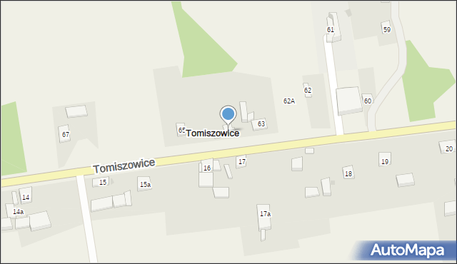 Tomiszowice, Tomiszowice, 64, mapa Tomiszowice