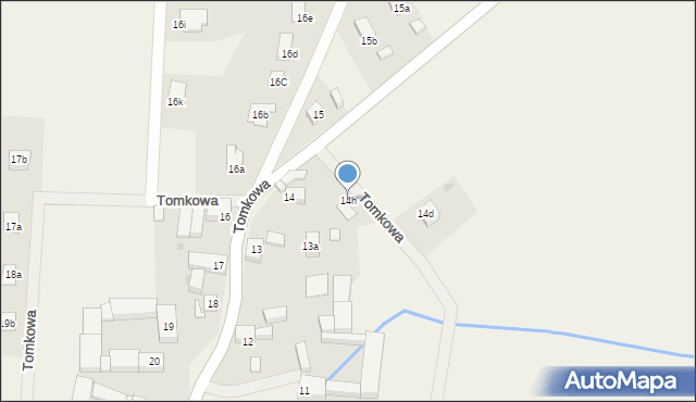 Tomkowa, Tomkowa, 14h, mapa Tomkowa