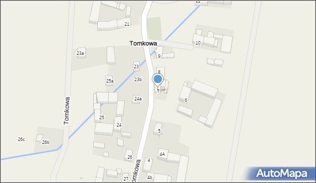 Tomkowa, Tomkowa, 7, mapa Tomkowa