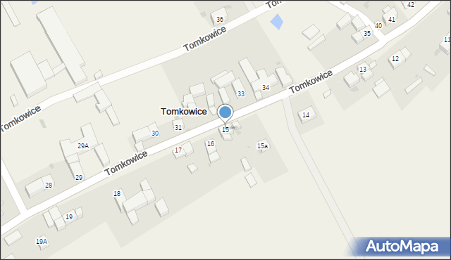 Tomkowice, Tomkowice, 15, mapa Tomkowice