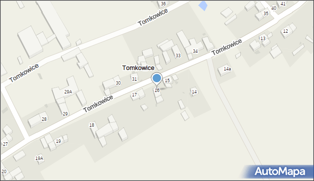 Tomkowice, Tomkowice, 16, mapa Tomkowice