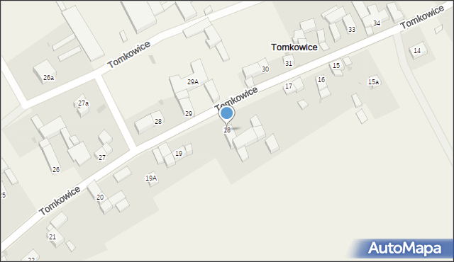 Tomkowice, Tomkowice, 18, mapa Tomkowice