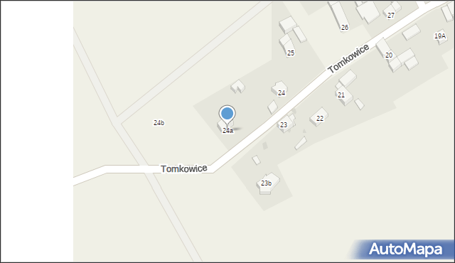 Tomkowice, Tomkowice, 24a, mapa Tomkowice