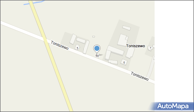 Toniszewo, Toniszewo, 5A, mapa Toniszewo