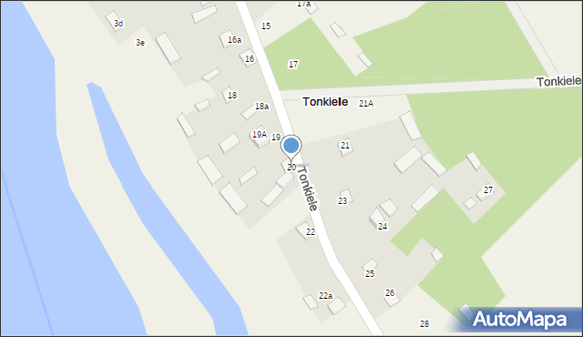 Tonkiele, Tonkiele, 20, mapa Tonkiele