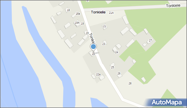 Tonkiele, Tonkiele, 22, mapa Tonkiele