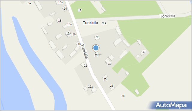 Tonkiele, Tonkiele, 23, mapa Tonkiele