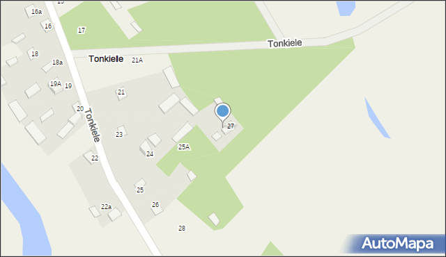 Tonkiele, Tonkiele, 27A, mapa Tonkiele