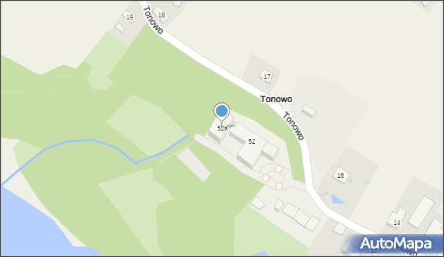 Tonowo, Tonowo, 52a, mapa Tonowo