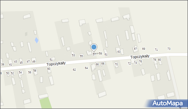 Topczykały, Topczykały, 57, mapa Topczykały