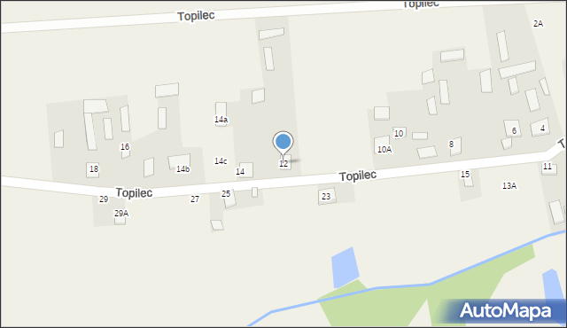 Topilec, Topilec, 12, mapa Topilec