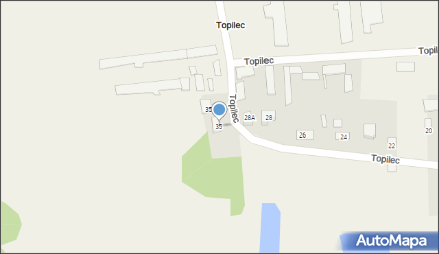 Topilec, Topilec, 35, mapa Topilec