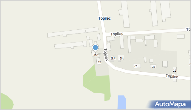 Topilec, Topilec, 35A, mapa Topilec