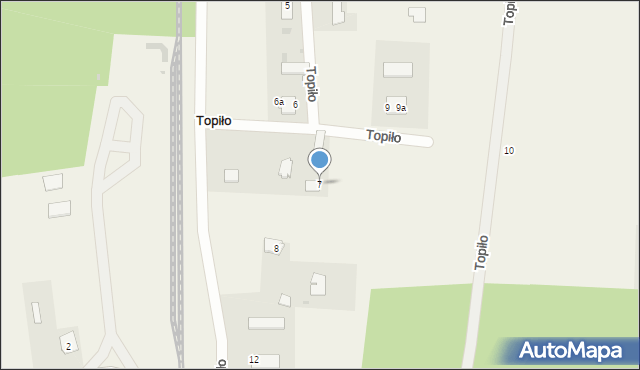 Topiło, Topiło, 7, mapa Topiło