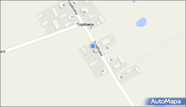 Topiłówka, Topiłówka, 55, mapa Topiłówka