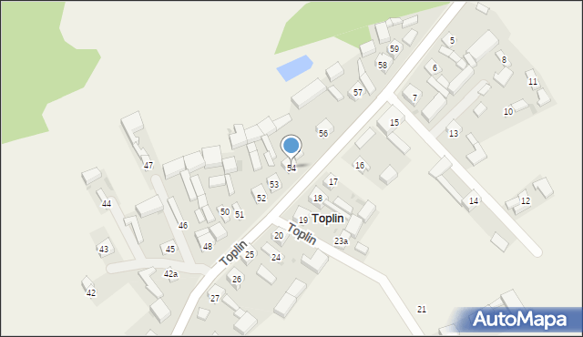 Toplin, Toplin, 54, mapa Toplin