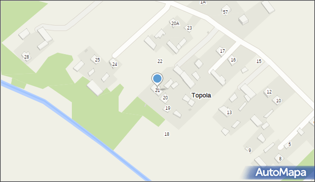 Topola, Topola, 21, mapa Topola