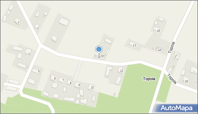 Topola, Topola, 11, mapa Topola