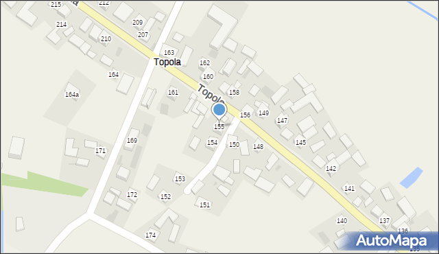 Topola, Topola, 155, mapa Topola