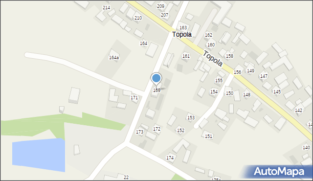 Topola, Topola, 169, mapa Topola