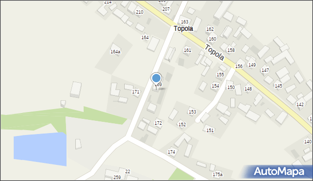 Topola, Topola, 170, mapa Topola