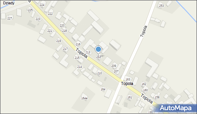 Topola, Topola, 212, mapa Topola