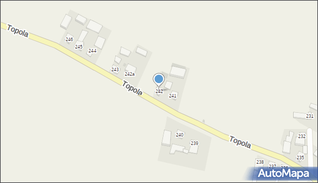 Topola, Topola, 242, mapa Topola