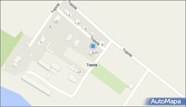 Topola, Topola, 10, mapa Topola